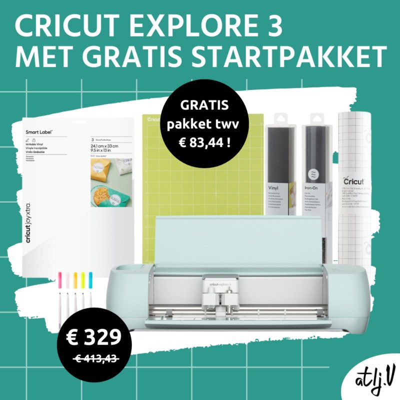 Q3 2024 Cricut Explore 3 met gratis startpakket