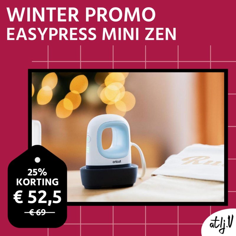 Winterpromo 25 cricut easypress mini