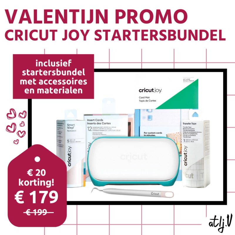 valentijn promo cricut joy startersbundel